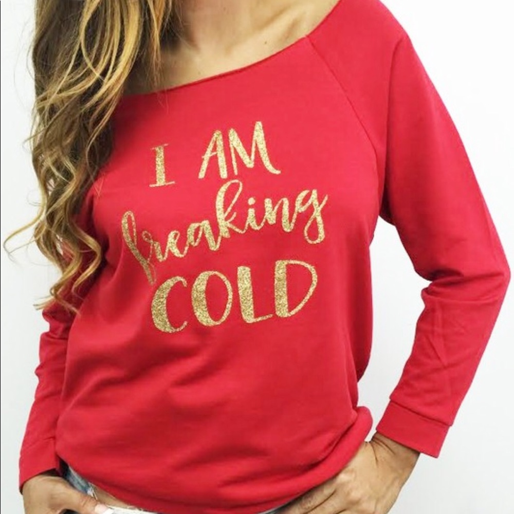 Raw Edge Sweatshirt! I am Freaking cold!